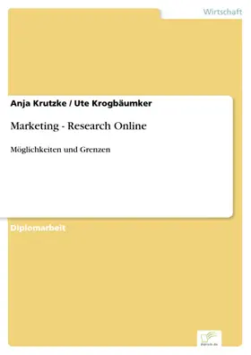 Krutzke / Krogbäumker |  Marketing - Research Online | eBook | Sack Fachmedien