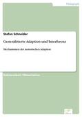 Schneider |  Generalisierte Adaption und Interferenz | eBook | Sack Fachmedien