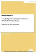 Lambrecht |  Geschäftsprozessmanagement in der öffentlichen Verwaltung | eBook | Sack Fachmedien
