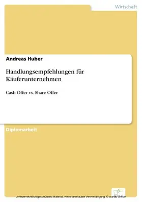 Huber |  Handlungsempfehlungen für Käuferunternehmen | eBook | Sack Fachmedien
