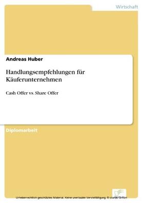 Huber | Handlungsempfehlungen für Käuferunternehmen | E-Book | sack.de