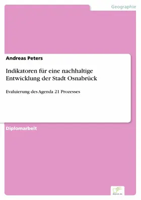 Peters |  Indikatoren für eine nachhaltige Entwicklung der Stadt Osnabrück | eBook | Sack Fachmedien