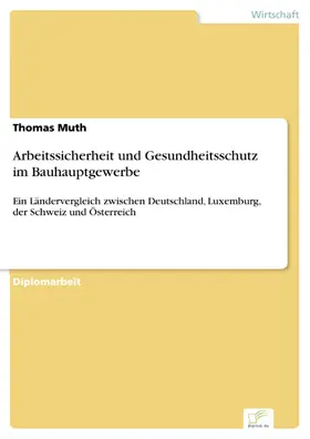 Muth |  Arbeitssicherheit und Gesundheitsschutz im Bauhauptgewerbe | eBook | Sack Fachmedien