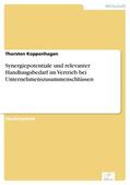 Koppenhagen |  Synergiepotentiale und relevanter Handlungsbedarf im Vertrieb bei Unternehmenszusammenschlüssen | eBook | Sack Fachmedien