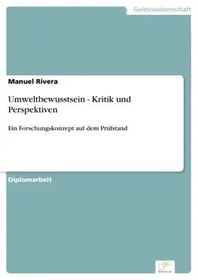 Rivera |  Umweltbewusstsein - Kritik und Perspektiven | eBook | Sack Fachmedien