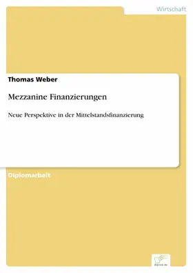 Weber | Mezzanine Finanzierungen | E-Book | www.sack.de