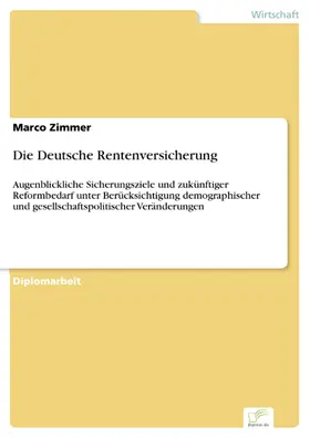 Zimmer |  Die Deutsche Rentenversicherung | eBook | Sack Fachmedien