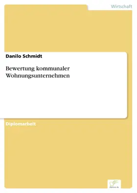 Schmidt |  Bewertung kommunaler Wohnungsunternehmen | eBook | Sack Fachmedien