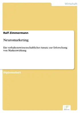 Zimmermann |  Neuromarketing | eBook | Sack Fachmedien