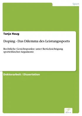 Haug |  Doping – Das Dilemma des Leistungssports | eBook | Sack Fachmedien