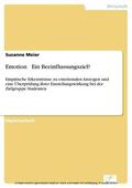 Meier |  Emotion - Ein Beeinflussungsziel? | eBook | Sack Fachmedien