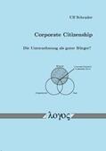 Schrader |  Corporate Citizenship -- Die Unternehmung als guter Bürger? | Buch |  Sack Fachmedien