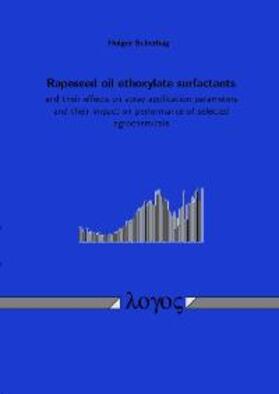 Scherhag | Rapeseed oil ethoxylate surfactants and their effects on spray application parameters and their impact on performance of selected agrochemicals | Buch | sack.de