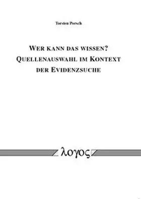 Porsch |  Wer kann das wissen? | Buch |  Sack Fachmedien