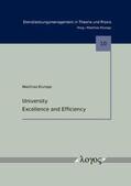 Klumpp |  University Excellence and Efficiency | Buch |  Sack Fachmedien