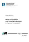 Schwenger |  Optische Analysemethoden für die Brennverfahrensentwicklung im industriellen Entwicklungsfeld | Buch |  Sack Fachmedien