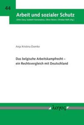 Domke | Das belgische Arbeitskampfrecht -- ein Rechtsvergleich mit Deutschland | Buch | 978-3-8325-4780-6 | sack.de