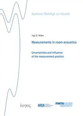 Witew |  Measurements in room acoustics | Buch |  Sack Fachmedien