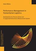 Widera |  Performance Management in Humanitarian Logistics | Buch |  Sack Fachmedien