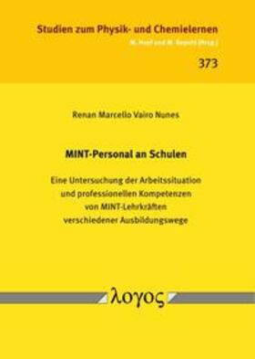 Nunes |  MINT-Personal an Schulen | Buch |  Sack Fachmedien
