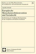  Europäische Menschenrechtskonvention und Sozialrecht | Buch |  Sack Fachmedien