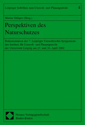 Oldiges |  Perspektiven des Naturschutzes | Buch |  Sack Fachmedien