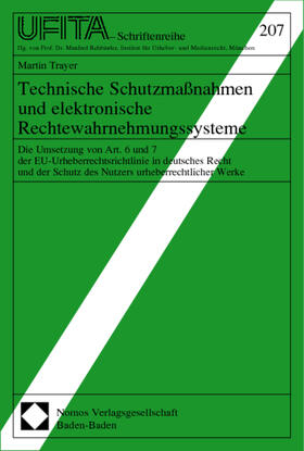 Technische Schutzmaßnahmen und elektronische Rechtewahrnehmu | Buch | 978-3-8329-0193-6 | sack.de