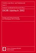 Deutsche Gesellschaft für Reiserecht |  DGfR Jahrbuch 2002 | Buch |  Sack Fachmedien