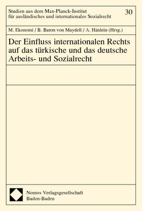 Ekonomi / Maydell / Hänlein | Einfluss internationalen Rechts auf das türkische | Buch | 978-3-8329-0263-6 | sack.de
