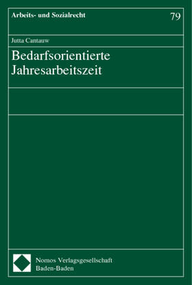 Bedarfsorientierte Jahresarbeitszeit | Buch | 978-3-8329-0304-6 | sack.de