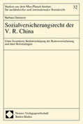 Darimont |  Darimont, B: Sozialversicherungsrecht der V.R. China | Buch |  Sack Fachmedien