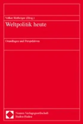 Rittberger |  Weltpolitik heute | Buch |  Sack Fachmedien