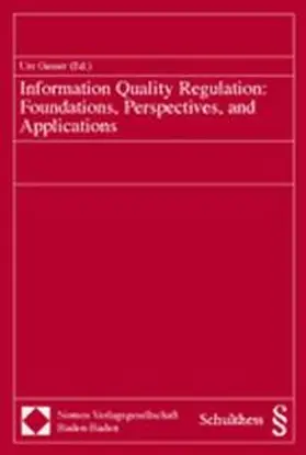 Gasser |  Information Quality Regulation: Foundations, Perspectives, and Applications | Buch |  Sack Fachmedien
