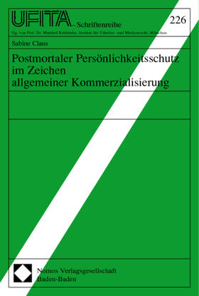 Claus |  Claus, S: Postmortaler Persönlichkeitsschutz | Buch |  Sack Fachmedien