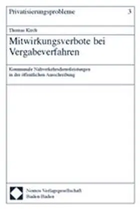  Mitwirkungsverbote bei Vergabeverfahren | Buch |  Sack Fachmedien
