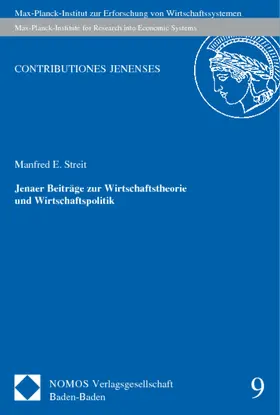 Streit |  Jenaer Beiträge zur Wirtschaftstheorie und Wirtschaftspolitik | Buch |  Sack Fachmedien