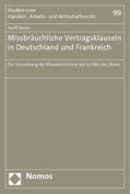 Nobis |  Missbräuchliche Vertragsklauseln in Deutschland und Frankreich | Buch |  Sack Fachmedien