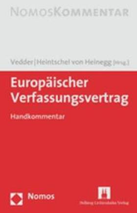 Vedder / Heintschel von Heinegg | Europäischer Verfassungsvertrag | Buch | sack.de