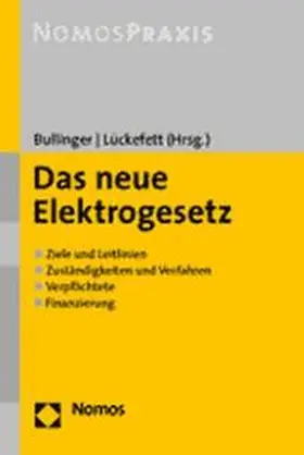 Bullinger / Lückefett |  neue Elektrogesetz | Buch |  Sack Fachmedien