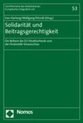 Hartwig / Petzold |  Solidarität und Beitragsgerechtigkeit | Buch |  Sack Fachmedien