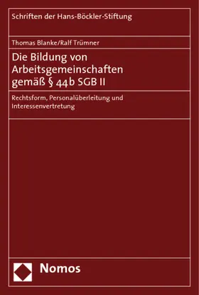Blanke / Trümner |  Die Bildung von Arbeitsgemeinschaften gemäß § 44b SGB II | Buch |  Sack Fachmedien