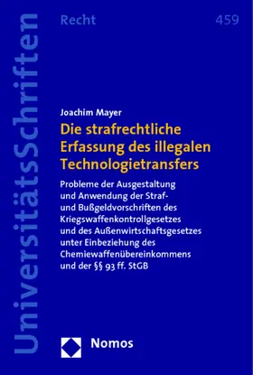  Die strafrechtliche Erfassung des illegalen Technologietransfers | Buch |  Sack Fachmedien
