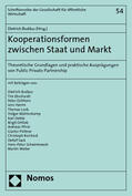 Budäus |  Kooperationsformen zwischen Staat und Markt | Buch |  Sack Fachmedien