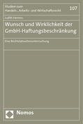 Hermes |  Hermes, J: Wunsch und Wirklichkeit der GmbH-Haftungsbeschrän | Buch |  Sack Fachmedien