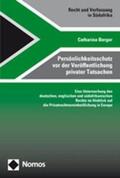 Berger |  Persönlichkeitsschutz vor der Veröffentlichung privater Tats | Buch |  Sack Fachmedien