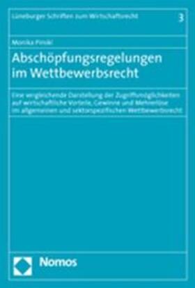 Pinski | Pinski, M: Abschöpfungsregelungen im Wettbewerbsrecht | Buch | 978-3-8329-1840-8 | sack.de