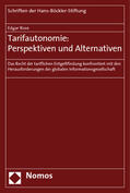 Rose |  Rose, E: Tarifautonomie: Perspektiven und Alternativen | Buch |  Sack Fachmedien