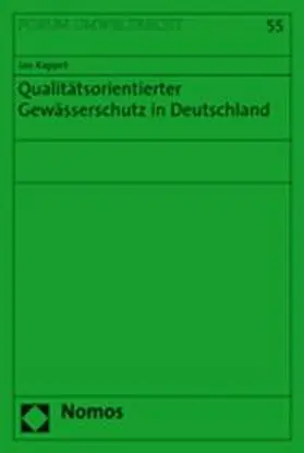 Kappet |  Qualitätsorientierter Gewässerschutz in Deutschland | Buch |  Sack Fachmedien