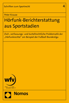Krause |  Krause, P: Hörfunk-Berichterstattung aus Sportstadien | Buch |  Sack Fachmedien