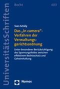 Schüly |  Das "in camera"-Verfahren der Verwaltungsgerichtsordnung | Buch |  Sack Fachmedien